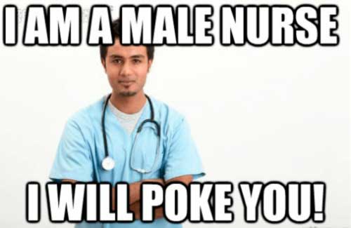 Funny male nurse memes