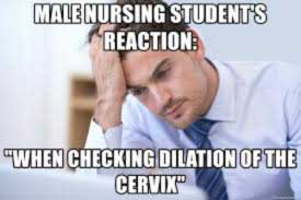 Male nurse studying meme