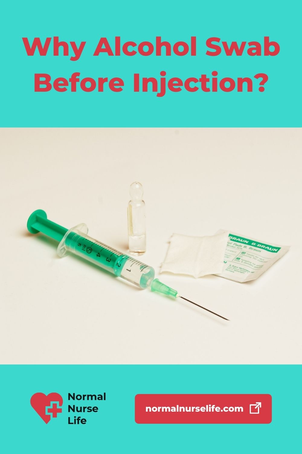 Why use alcohol swab before injection